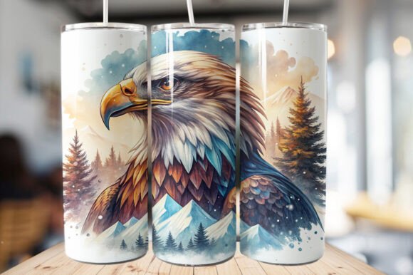 Download Bald Eagle Tumbler Wrap – PNG File - Eagle tumbler Collection