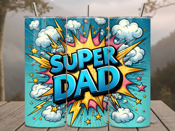Download Super Dad Comic Dad Gift Tumbler Wrap - Dad gift tumbler Collection